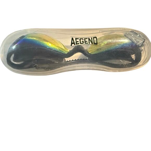 Aegend Swim Goggles With Mirrored Lenses, Adjustable for Adults and Youth, NWT - Picture 2 of 2